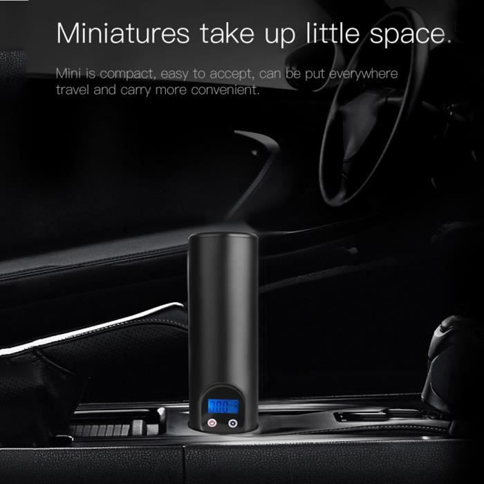 Pompe Gonflage Sans Fil 150 PSI – Électrique Portable LCD Double Alim. Vélo Moto Voiture Ballons – 4000 MAh