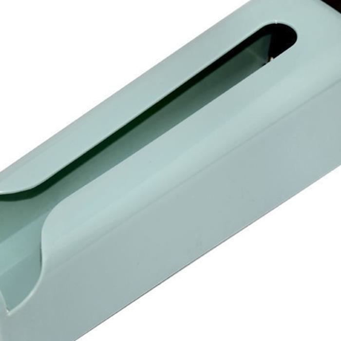 CHT Organisateur de sac poubelle de cuisine, support de sac poubelle en plastique pliable