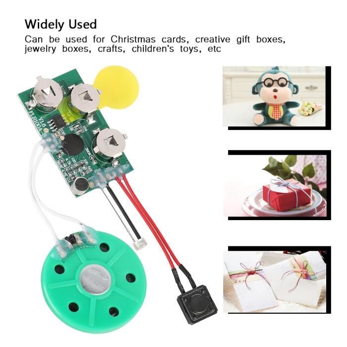 Module Enregistreur Audio 27s - Carte Vocale DIY Pour Cadeaux Personnalisés