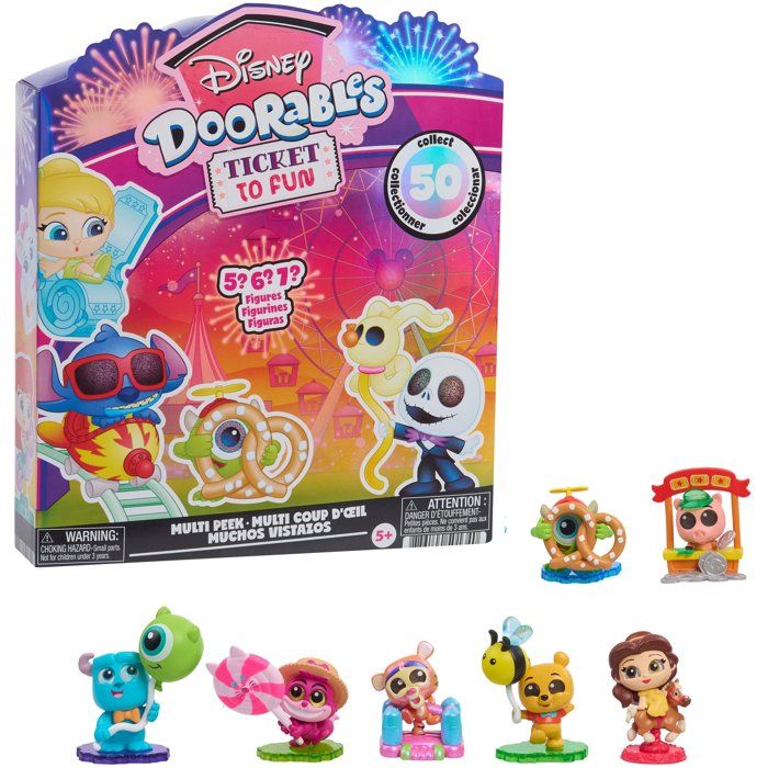 Figurines à collectionner DISNEY Doorables Peek Ticket to Fun S16 5 à 7 figurines surprises Dès