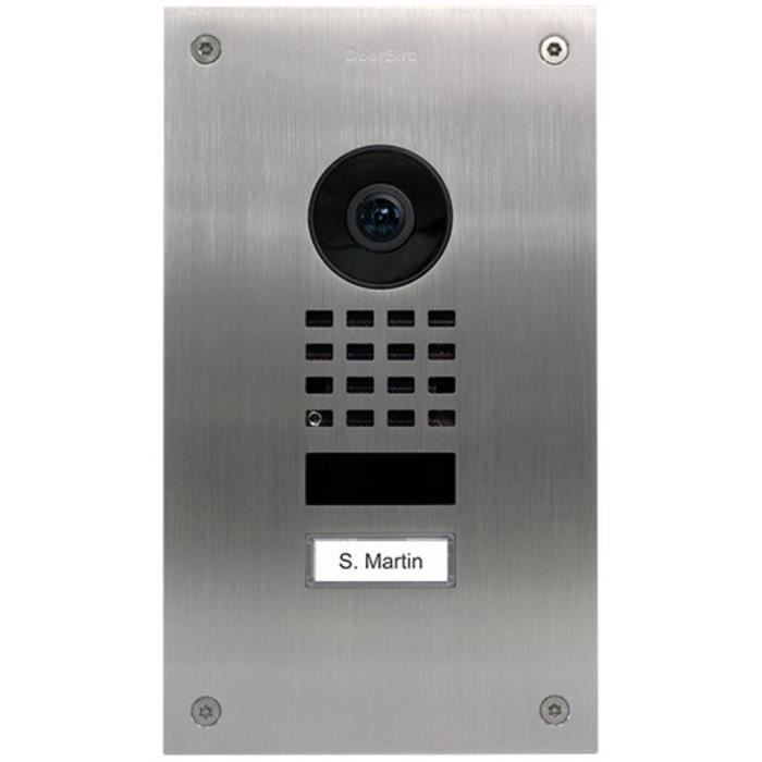 DoorBird D1101UV Upgrade Interphone vidéo IP Ethernet Station extérieure acier inoxydable V2A (brossé)