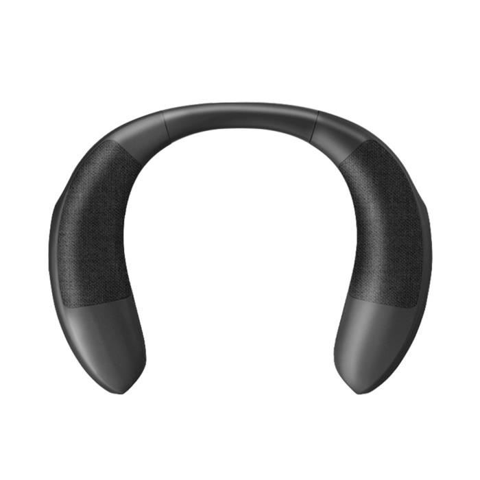 Haut-parleur sans fil - DUOKON - Modèle tour de cou - Étanche - Autonomie 12h - Bluetooth