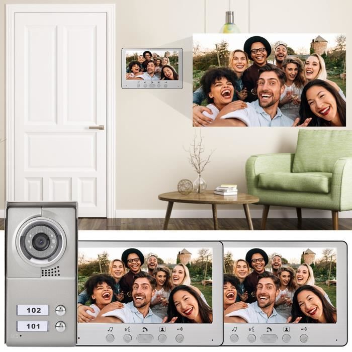 HEN Caméra d'interphone Visiophone filaire pour appartement de 7 — free download