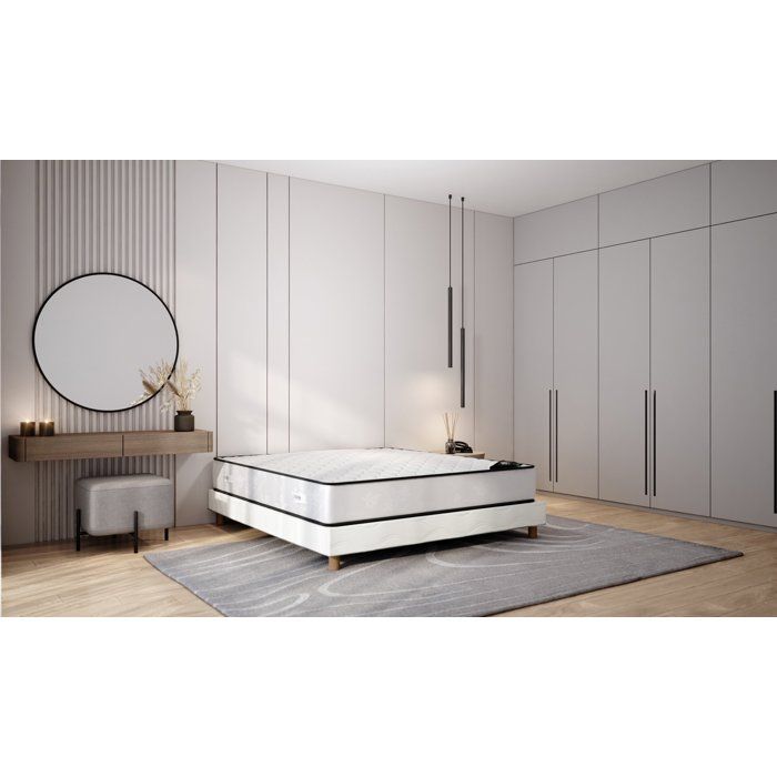 Matelas MEDICALTEX 160x200 cm Hauteur 20cm Mousse Polyuréthane Anti-acarien et anti-bactérien Confort mi-ferme