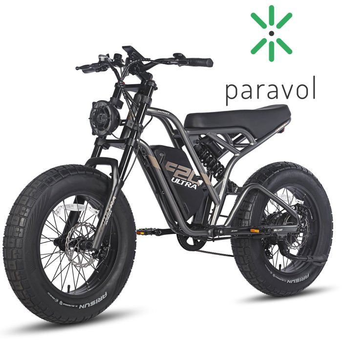 Vélo électrique urbain Fafrees F20 Ultra 750W-batterie 25Ah-20*5.0 gros pneus-7 vitesses-Gunmetal Noir