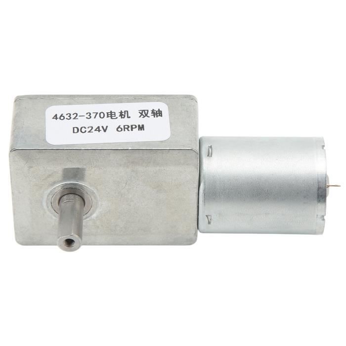 Moteur à Vis Sans Fin 24V DC — Double Arbre M8, Filetage Droite/gauche, Réduction 17:1, Pour Applications Précises