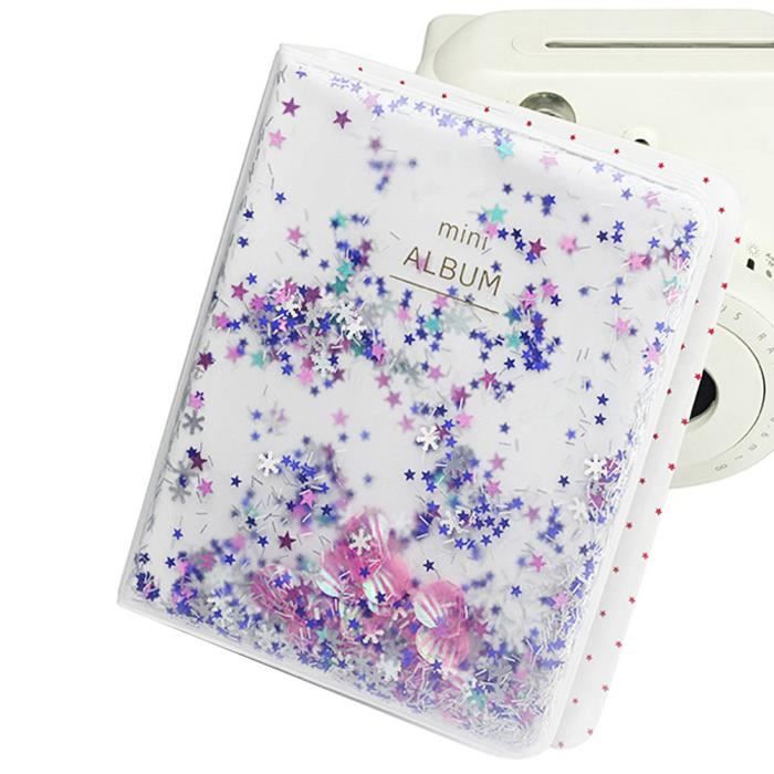 Album Photo Carré 288 Pochettes – Grand Format Pour Instax Square SQ1 SQ6 SQ10 SQ20, Couleur Rose Élégant