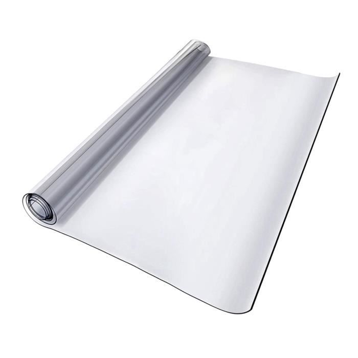 1.5 mm Doux Verre PVC Table Housse Protection Tapis Nappe ordinateur étanche