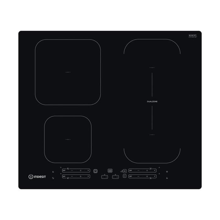 INDESIT IB 65B60 NE NOIR INTÉGRÉ (PLACEMENT) 59 CM PLAQUE AVEC ZONE À