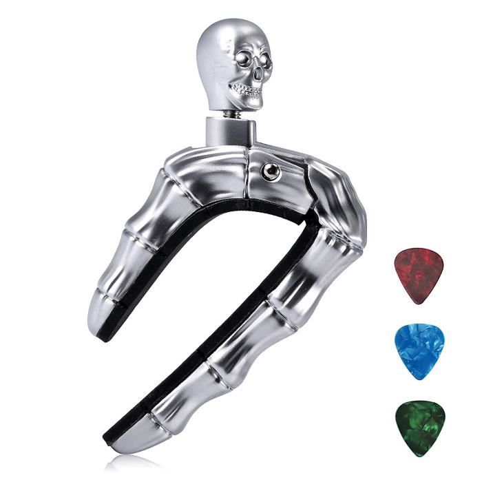 Capodastre Guitare En Alliage De Zinc – Pour Guitare électrique, Acoustique, Classique, Ukulélé | Rembourrage Anti-rayures, Ressort Rapide