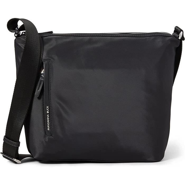 Sac Bandoulière Vintage MANDARINA DUCK En Toile Bordeaux - Occasion - Authentique