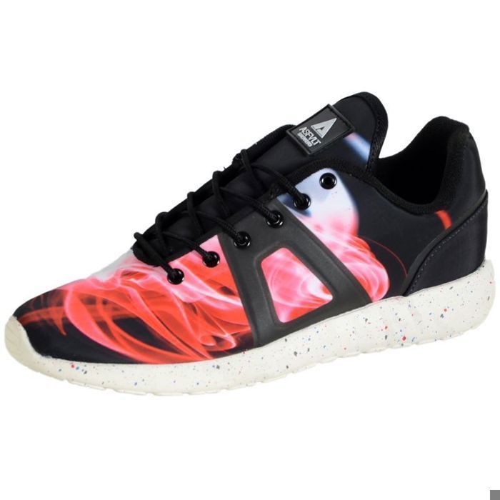 ASFVLT Basket Asfvlt Super Photo Noir Rouge Bleu Smoke - Bleu