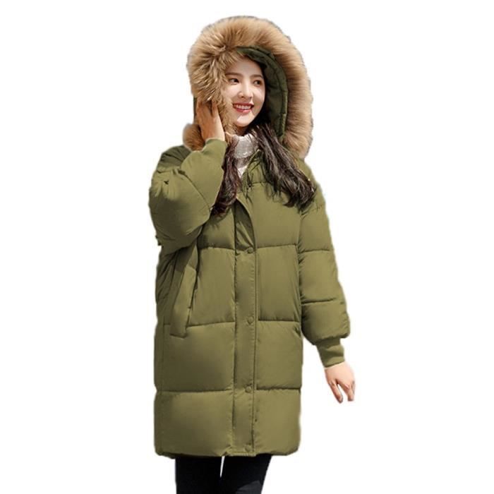 Manteau Femme Hiver CMTOP Manteau D'hiver Chaud Pour Femme Avec Capuche épaisse Blouson Femme