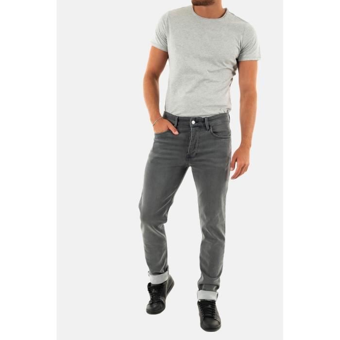 Jean Skinny Homme Salsa Gris - Taille 40 (W32), 92% Coton - Réf. 122490 - Neuf Avec étiquettes