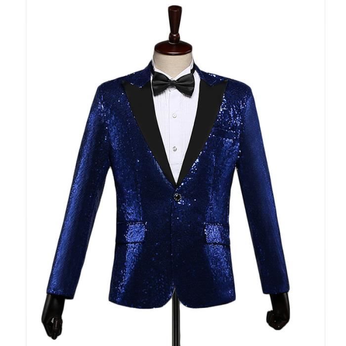 Déguisement Veste paillettes sequin or homme : Veste Or Veste