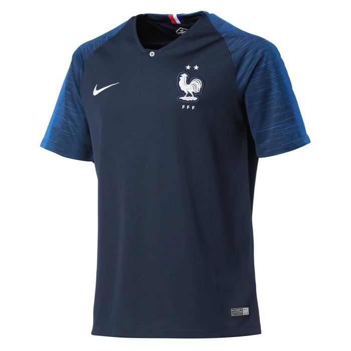 miseria Rey Lear despreciar NIKE Maillot officiel équipe de France 2 étoiles de Football Réplica FFF  BRT STAD JSY SS HM - Homme - Bleu /Gris Anthracite / Blanc - Cdiscount Sport