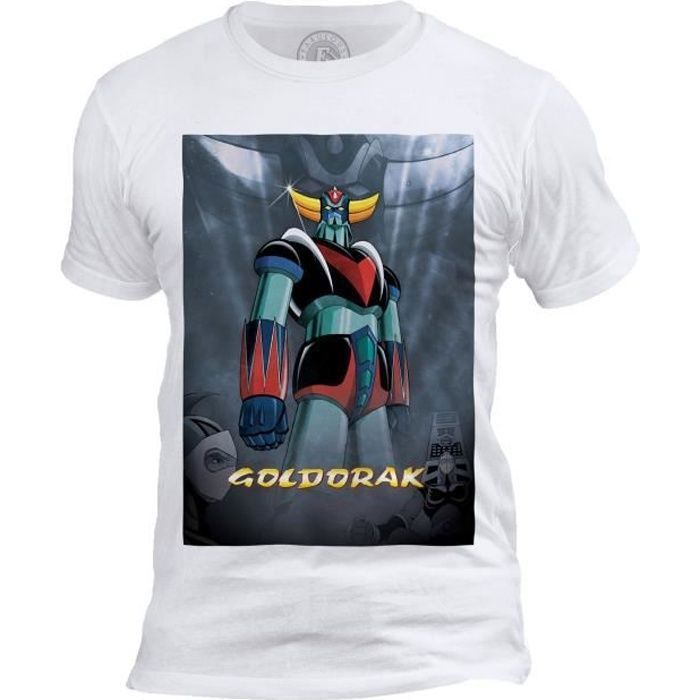 T-shirt Homme Col Rond Goldorak Couleur Hero Manga Robot Dessin anime