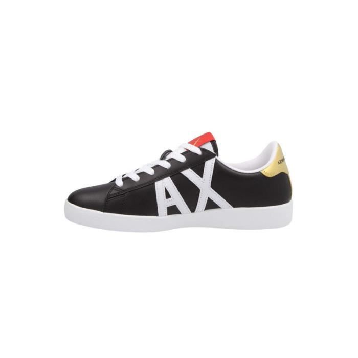 Armani Exchange Basket Armani Exchange - Réf. XUX016-XCC71-00002 - Tige en cuir - Doublure en textile - Patch logo