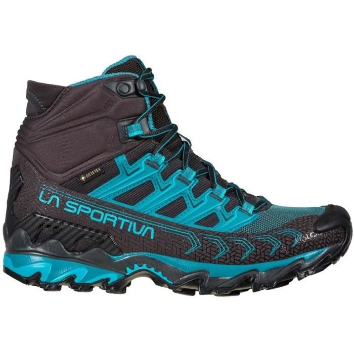 chaussures de marche de randonnée femme la sportiva ultra raptor ii mid woman gtx - noir/bleu turquoise - 39
