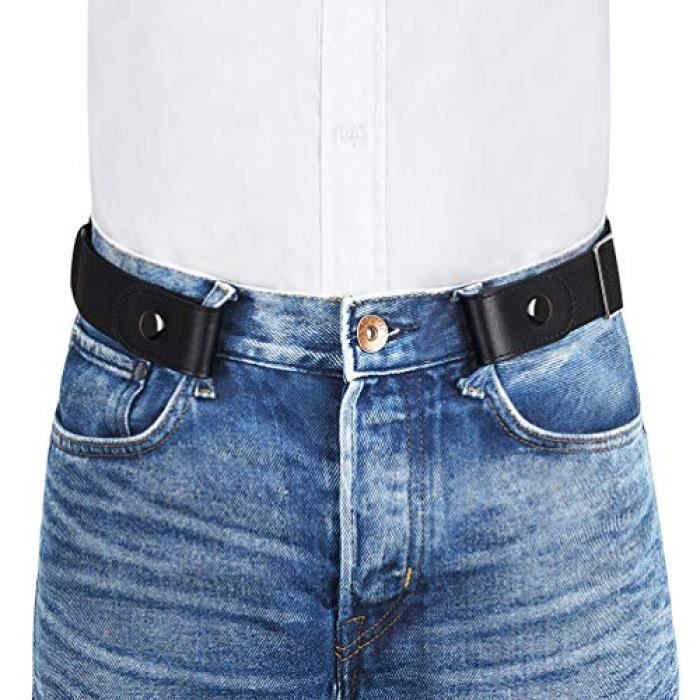 Ceinture Élastique Sans Boucle - 5 Pièces, Unisexe, Réglable, Pour Jeans, Robe