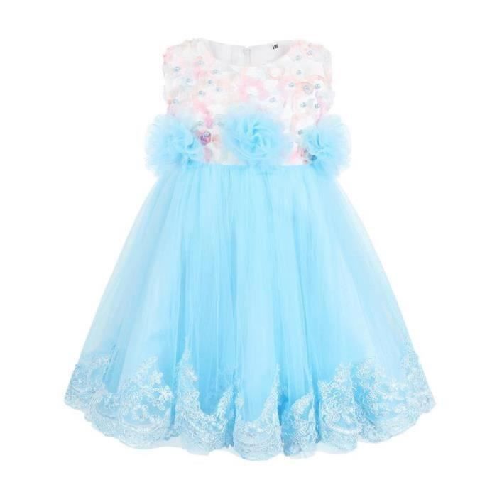 Iiniim Enfant Fille Robe Cérémonie Déguisement de Noël Lutin Robe