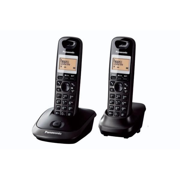 Panasonic KX TG2512FXT Téléphone sans fil avec ID d'appelant DECT\\GAP + combiné supplémentaire