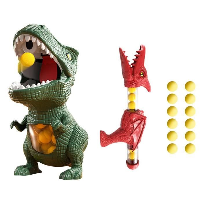 Meilleurs prix pour Jouets interactifs dinosaures parent-enfant, Jouets de tir de dinosaures pour enfants, 12 balles souples + gros dinosaure