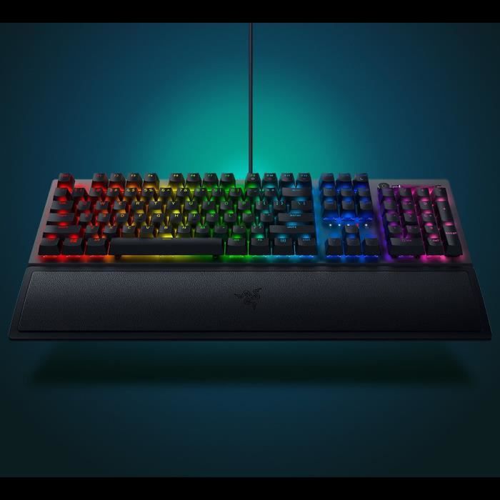 Clavier Mécanique - Razer - BlackWidow V3 - Switchs Mécaniques Verts - Rétroéclairage Chroma - QWERTY Clavier Mécanique - Razer - BlackWidow V3 - Switchs Mécaniques Verts - Rétroéclairage Chroma - QWERTY