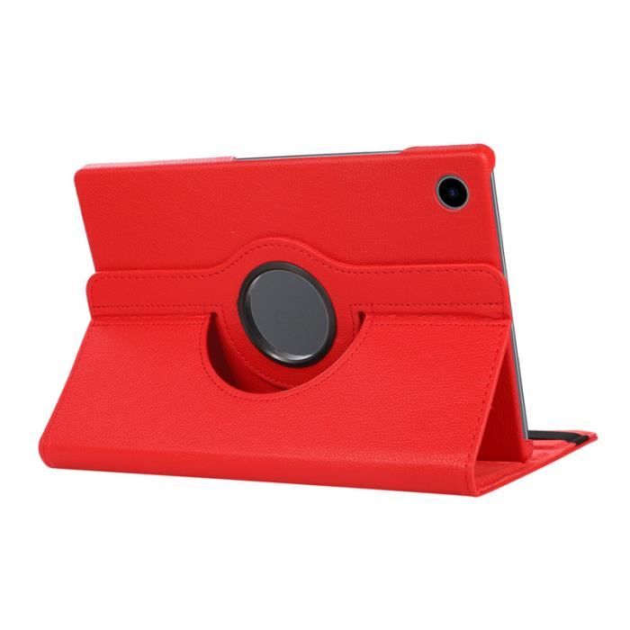 Housse tablette tactile,Étui rotatif à 360 °,housse de tablette- Rouge ...