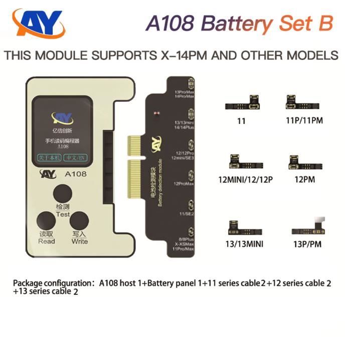 AY A108 Dot Matrix Réparation Câble iPhone X14 Pro Max Mini Projecteur