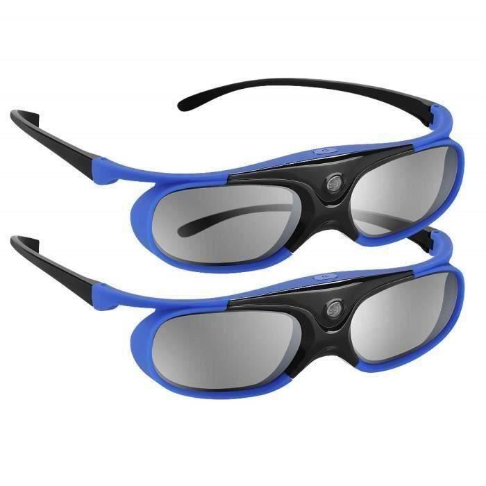 GOODBoblov 3D 3D Glasses Active Shutter DLPLink USB pour