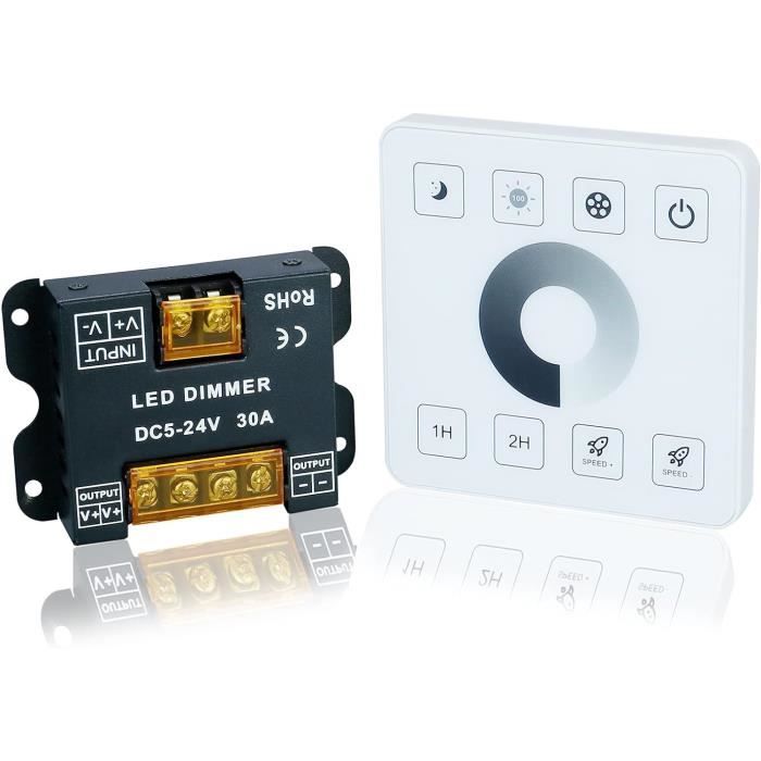 Dimmer / Variateur De Tension Pour Bandes LED - Avec Télécommande - Modèle 20728 (Neuf, Sans Marque)