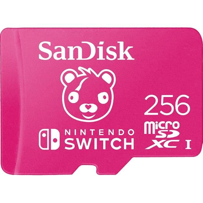 SanDisk 256Go Fortnite microSDXC Carte pour Nintendo Switch, Carte mémoire  sous licence Nintendo - Cdiscount Appareil Photo
