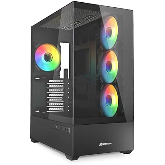 Sharkoon AK6 RGB Boîtier PC ATX Noir