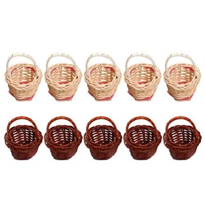 POT DE FLEURS En Paille Pots Pour Plantes Tissés Paniers Rangement