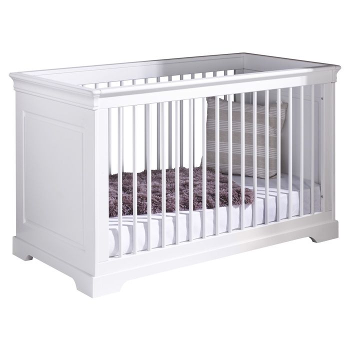 Lit évolutif pour chambre de bébé MOUVEA blanc