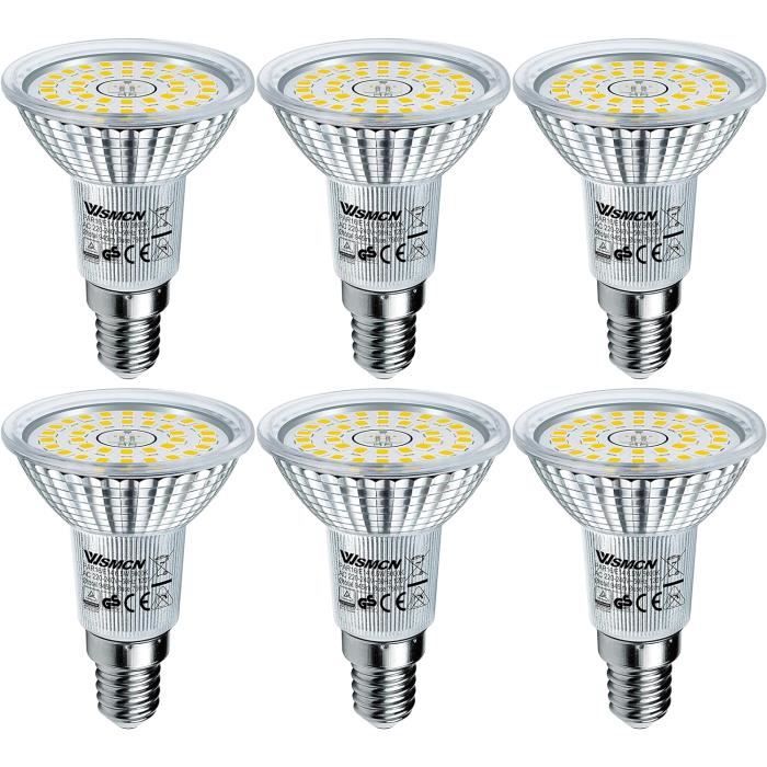 6.5W E14 Ampoules LED, Blanc Froid 5000K, Equivalent à 100W Lampe