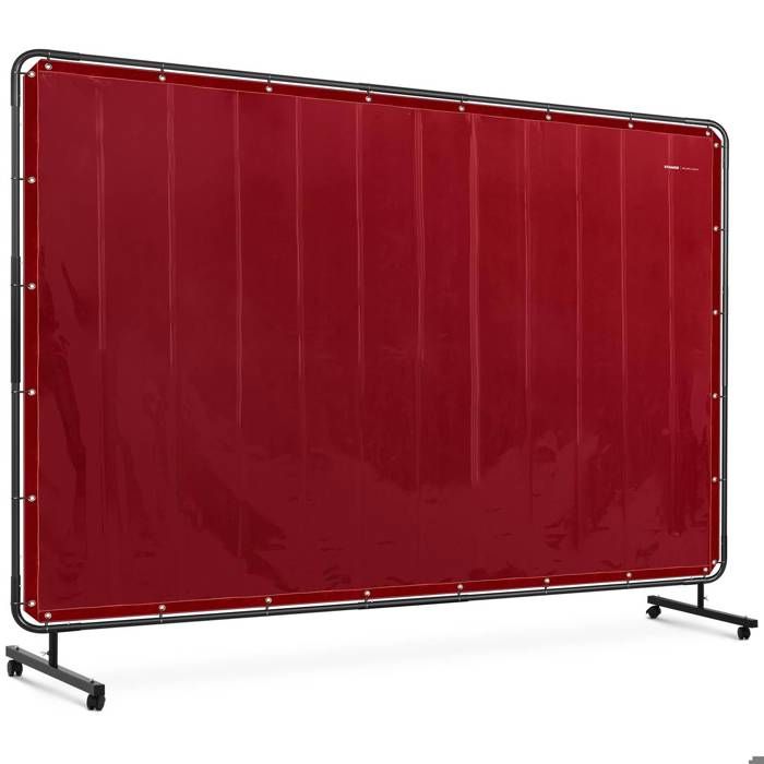 Rideaux de soudage Rideaux de soudage en PVC Canvas 6' x 6' ignifuge — free download