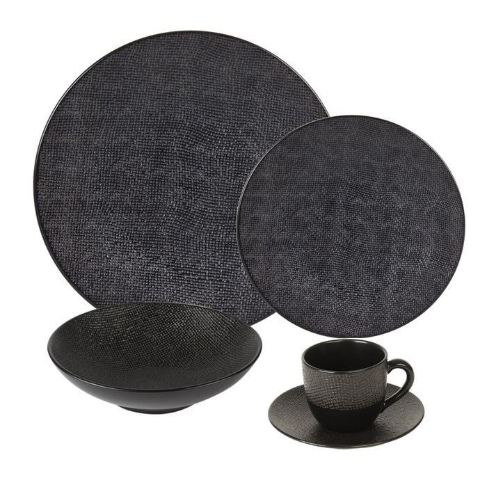 Service à dessert café thé gateau pour 6 en porcelaine tasses soucoupe assiettes