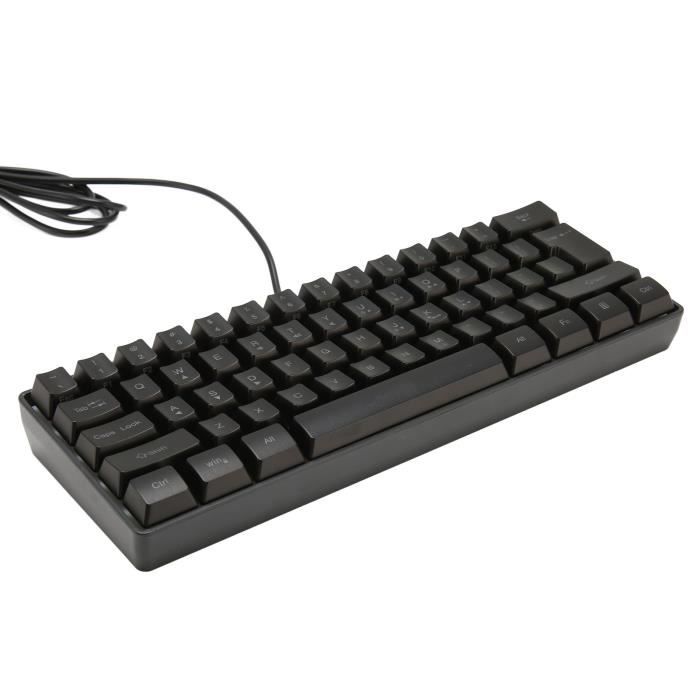 Clavier mécanique – TBEST – K401 – 61 touches – Rétroéclairage RVB – Ultra fin et léger