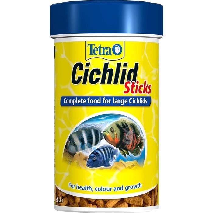 Tetra Poissons Cichlidae clés Nourriture, Nourriture complète pour Grands Cichlidés, 100 ML - T709611