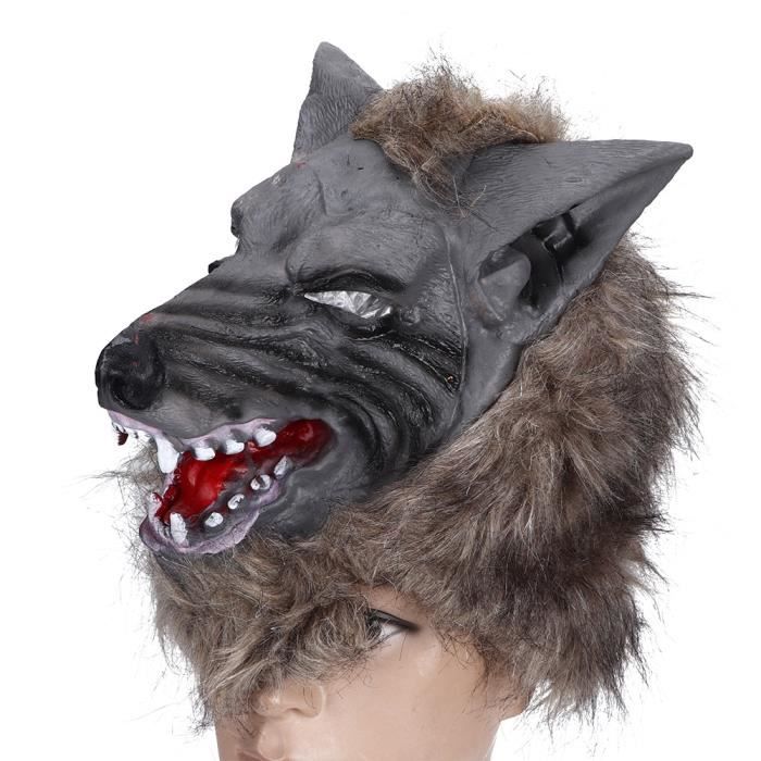Masque Tête De Loup-garou Halloween - Taille Adulte/enfant, Latex, Réaliste, Pour Fête, Cosplay, Carnaval, événements Horreur