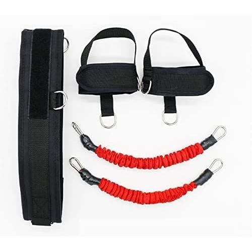 Bande De Résistance Fitness Avec Pédales - Entraîneur Jambes Et Abdos, En Caoutchouc Naturel