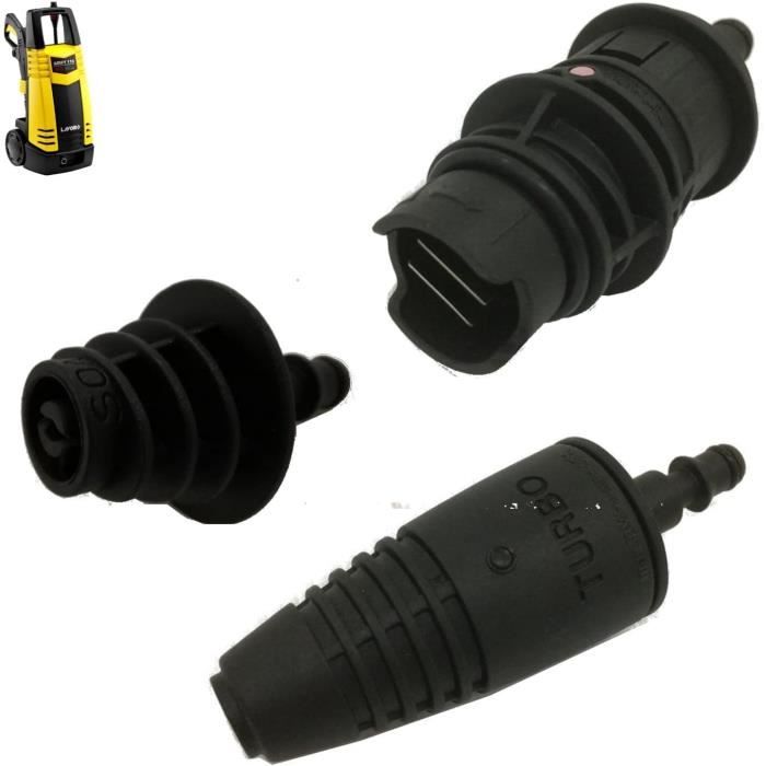 Lance Nettoyeur Haute Pression Bear Force - Buse Turbo Et 5 Embouts, Compatible Vax Sterwins Parkside