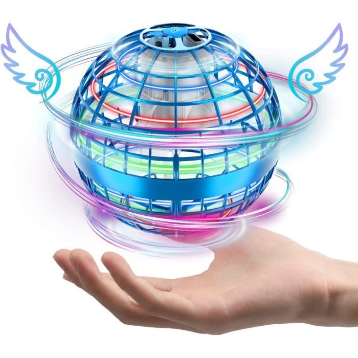 Boule Volante Lumineuse Magique Mini Drone Enfant, Cadeau Noel