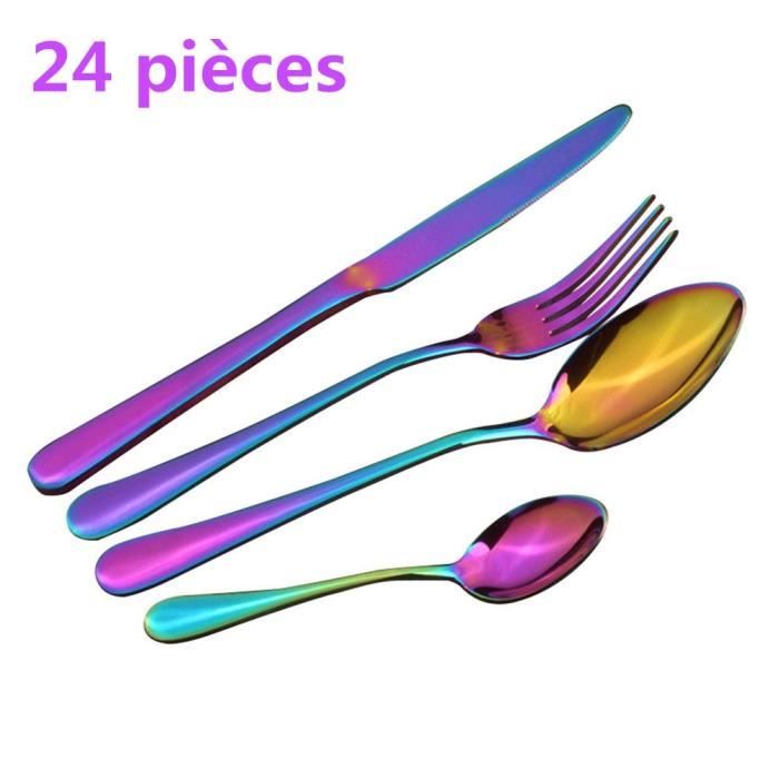 KitchenBoss - Set De Couverts 20 Pièces Pour 4 Personnes En Acier Inoxydable Argenté, Lavable Au Lave-vaisselle