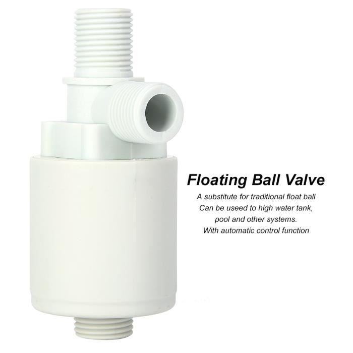 Clapet à Bille Flotteur DN15 G1/2" - Acier Inoxydable - Contrôle Niveau Eau Automatique - Pour Réservoirs