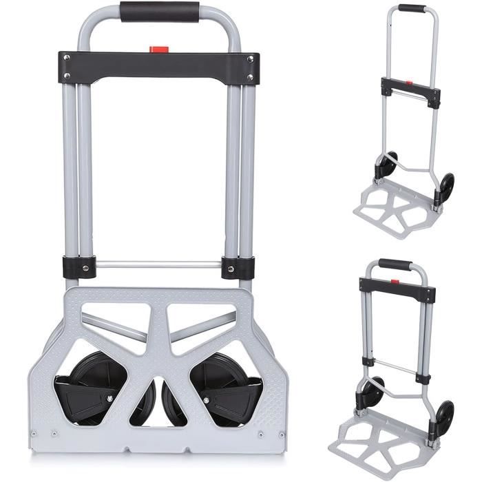 Chariot à Dos Pliable Pour Sacs D'École - 6 Roues, Hauteur Réglable | Alliage Aluminium Léger
