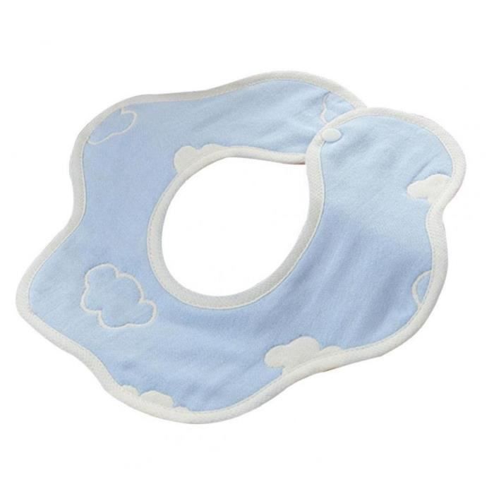 Bebe Salive Serviette Coton Petale Bave Baveux Hautement Absorbant Bavoirs Turban Bleu Nuage Cdiscount Puericulture Eveil Bebe