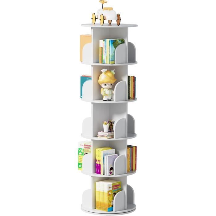 Bibliothèque Miniature En Bois 5 Niveaux – Échelle 1:12 Pour Maison De Poupée – Étagère à Livres Miniatures – WADORN